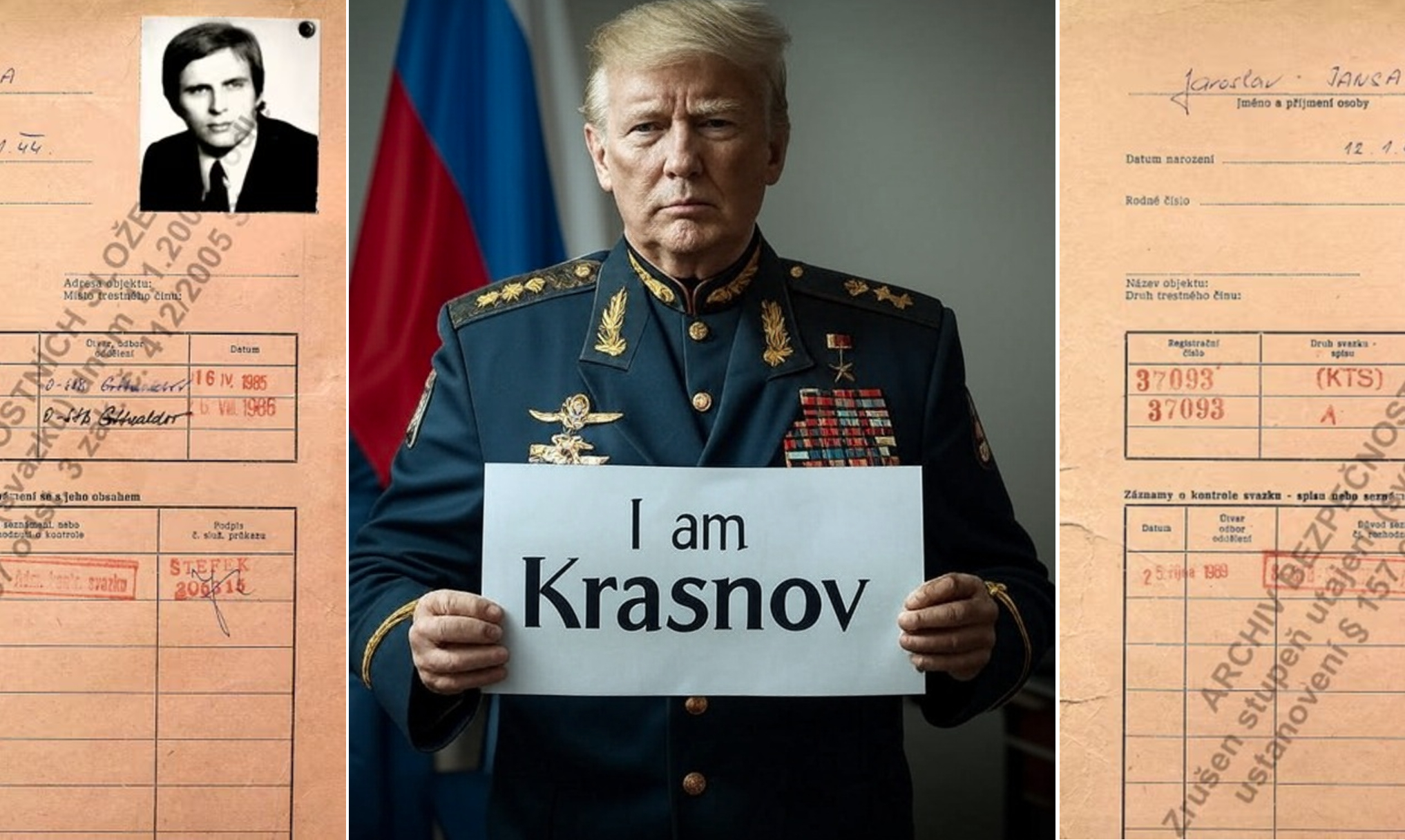 Donald Trump Recruited By KGB Under Codename Krasnov Rumor Meme Template
