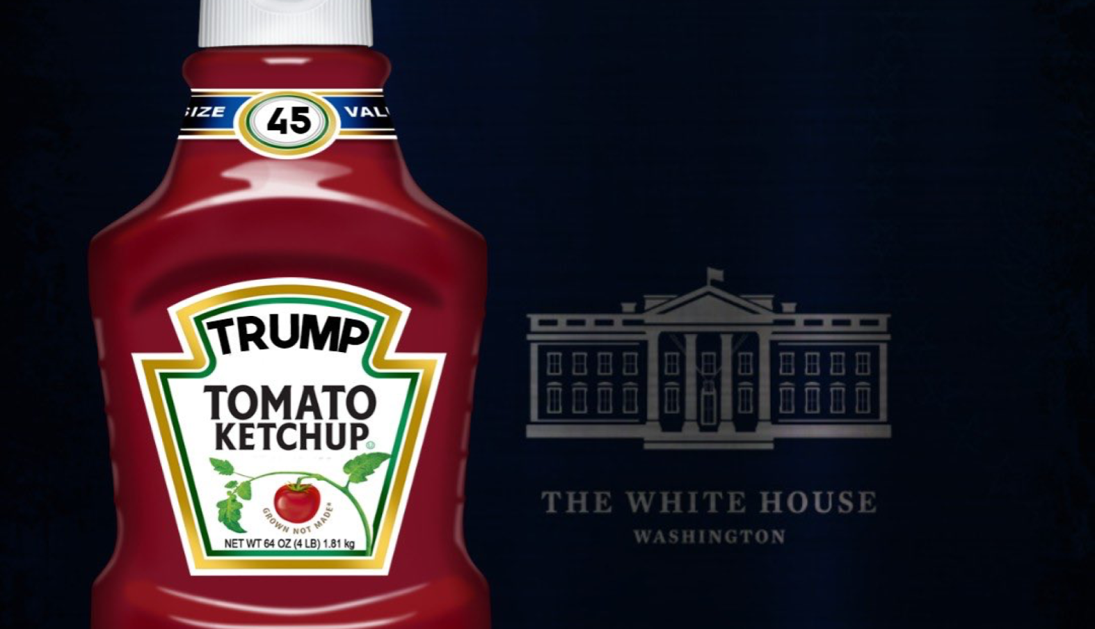 Donald Trump Throwing Ketchup Meme Template
