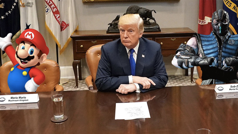 Donald Trump Video Games Industry Meeting