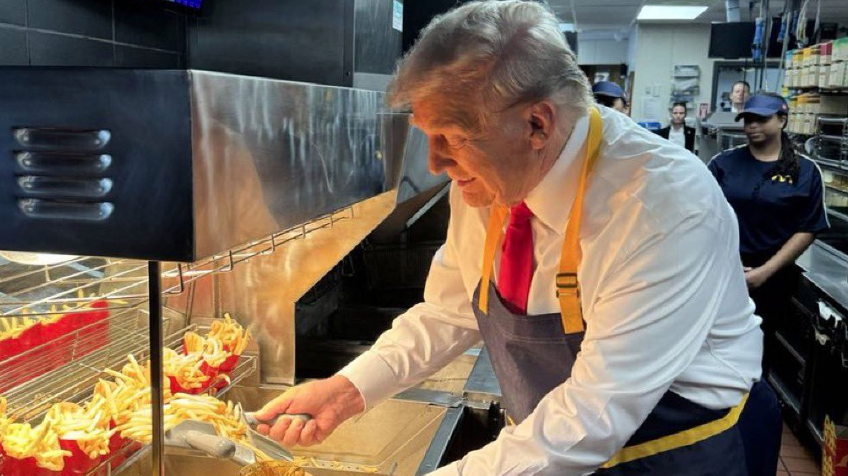 Donald Trump Working at McDonald's Meme Template