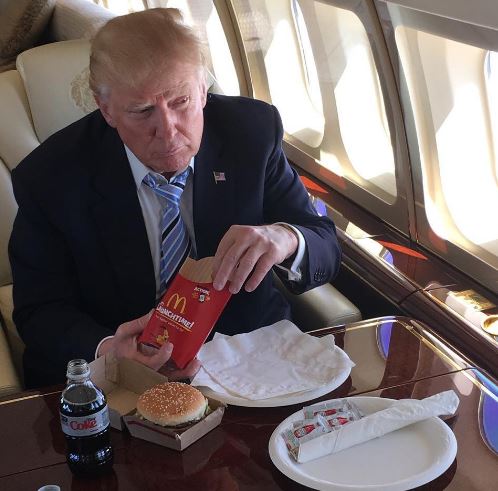 Donald Trump's McDonald's Meal Meme Template