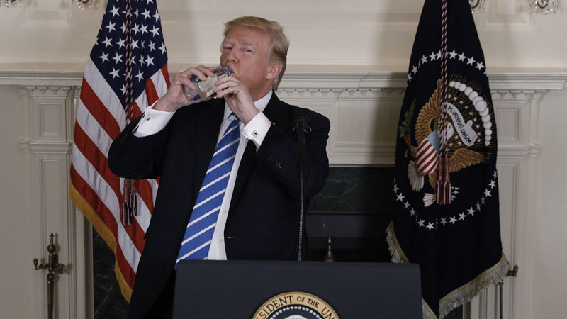 Donald Trump's Water Break
