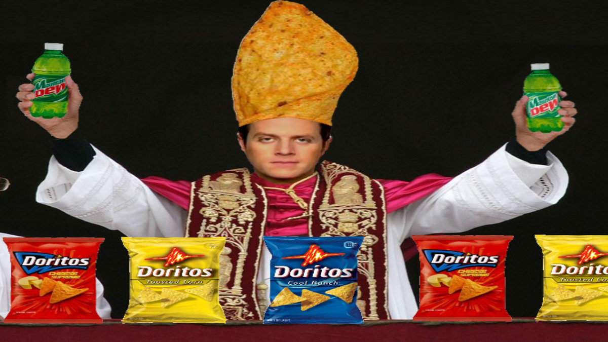 Dorito Pope Meme Template