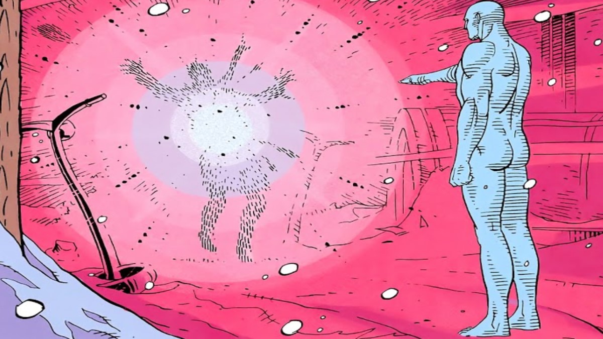 Dr. Manhattan Kills Rorshach Meme Template