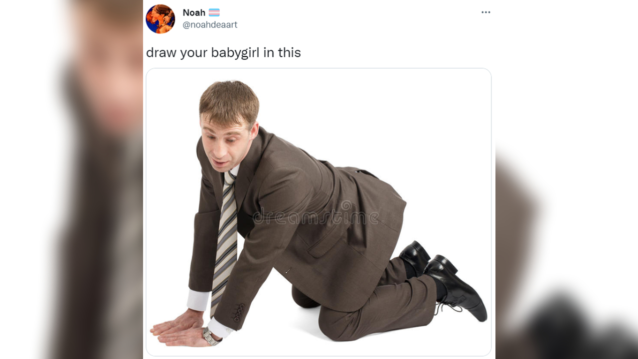 Draw Your Babygirl In This Meme Template