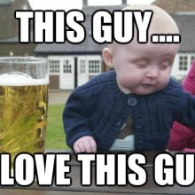 Drunk Baby Meme Template