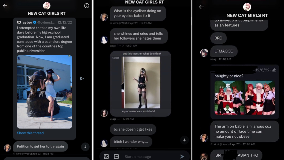 E-Girl Group Chat Leak Meme Template