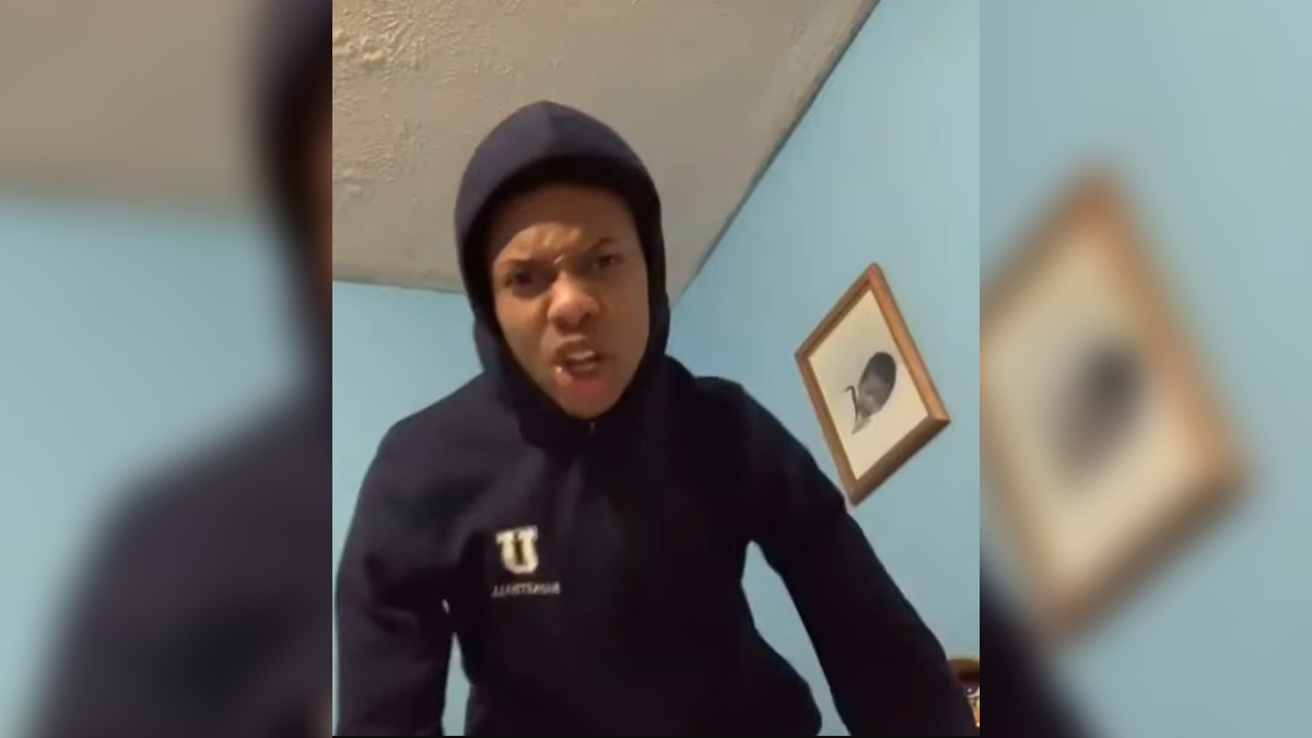 Eating a Burger With No Honey Mustard Meme Template