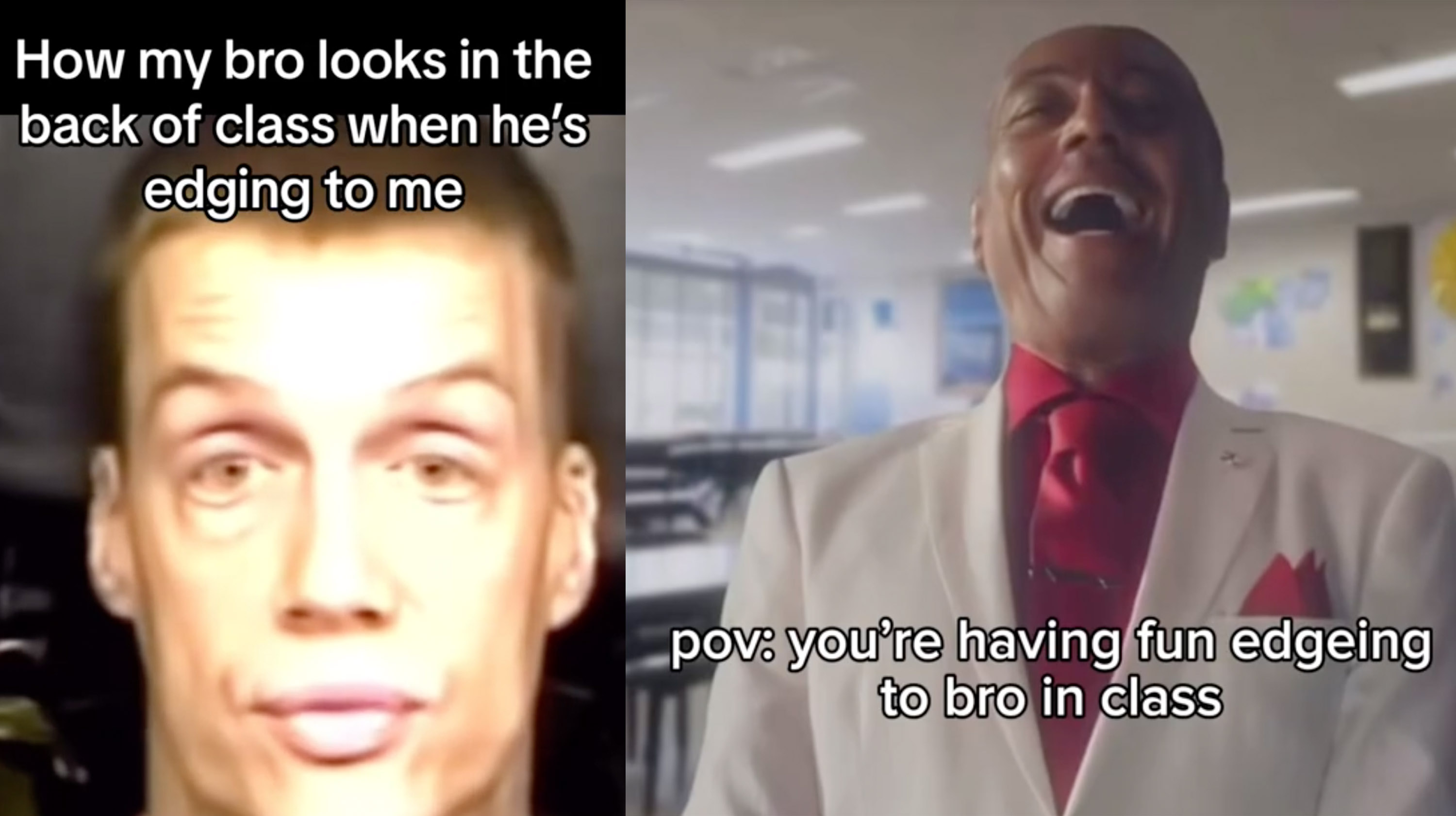 Edging In the Back of Class