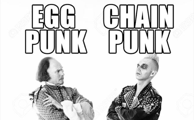 Egg Punk vs. Chain Punk Meme Template