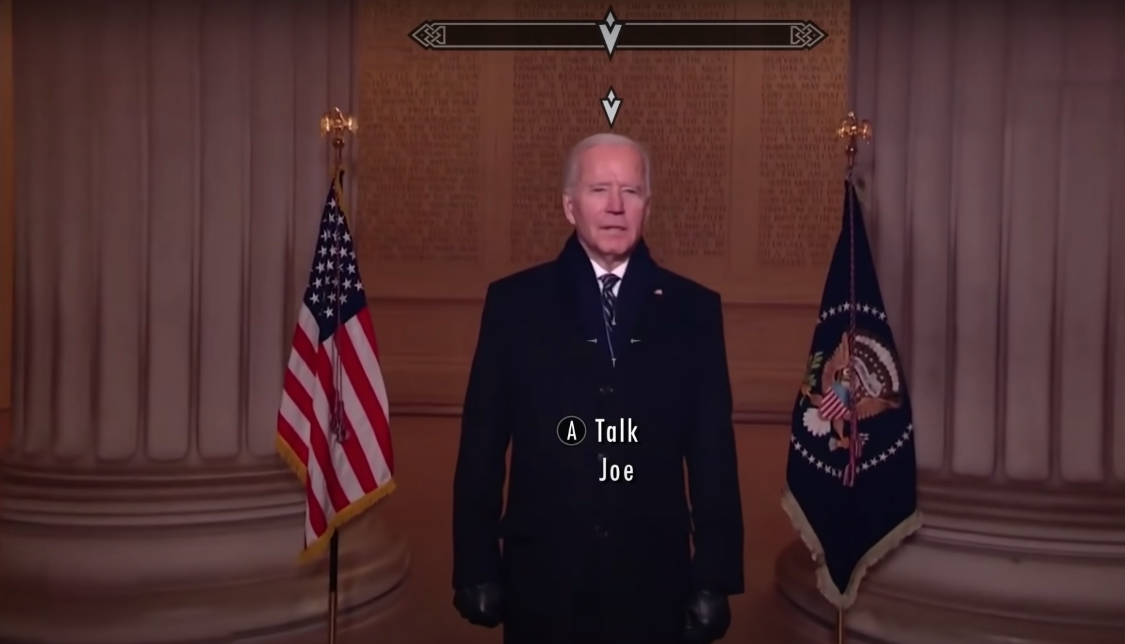 Elder Scrolls NPC Joe Biden
