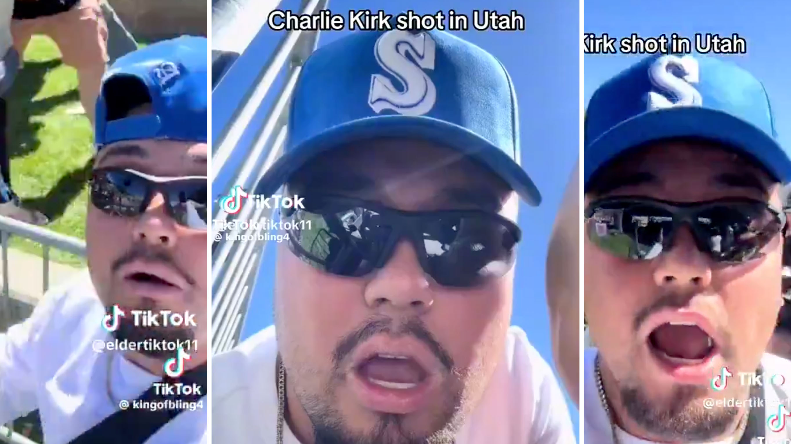 Elder TikTok / Eldertiktok11 Video at Charlie Kirk Shooting Meme Template