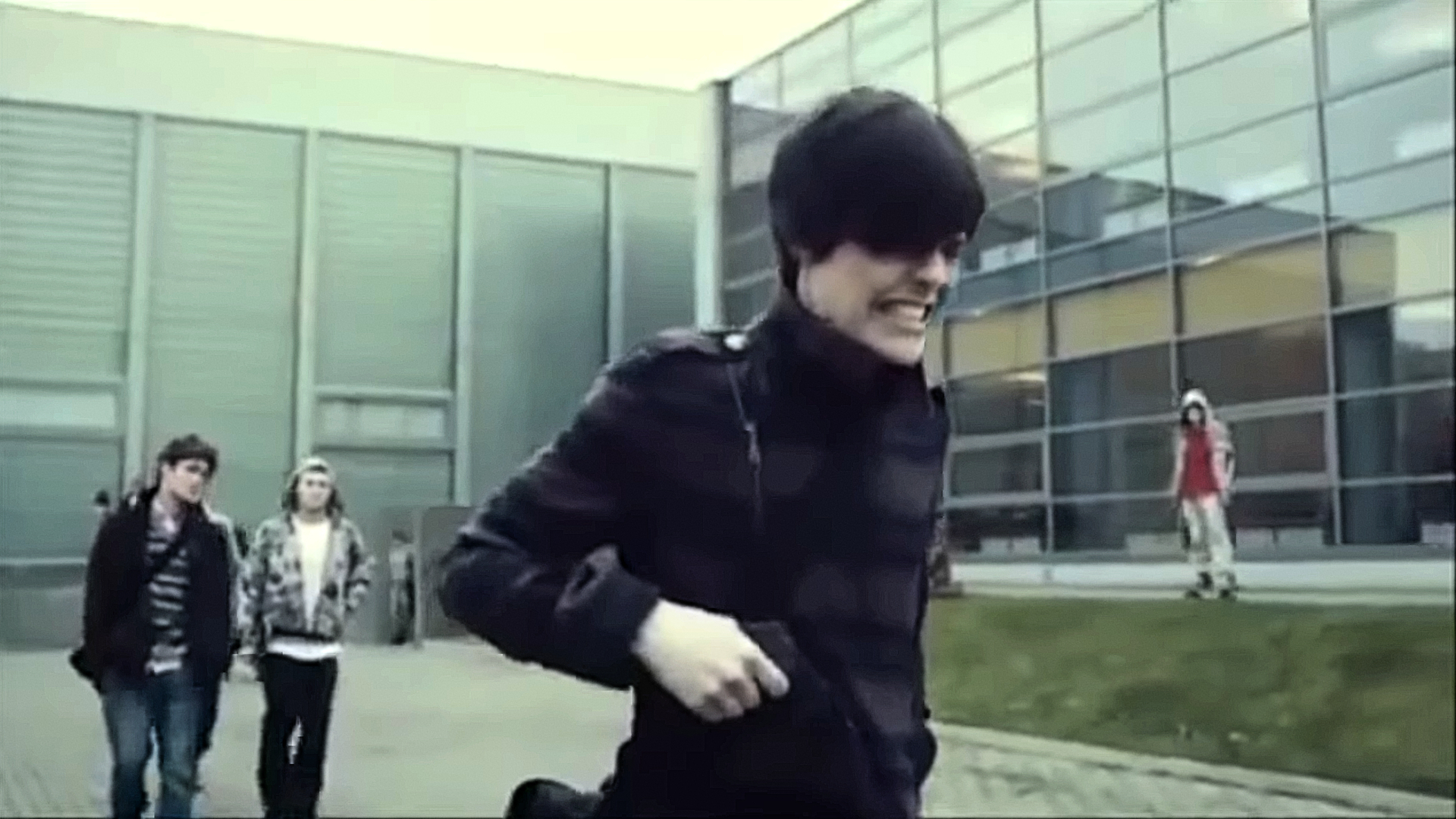 Emo Kid Clutching Gun / Holding Back Meme Template