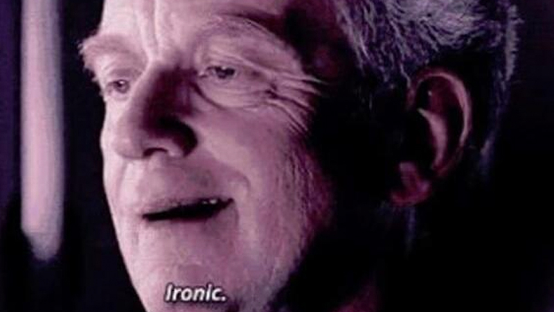 Emperor Palpatine "Ironic" Meme Template