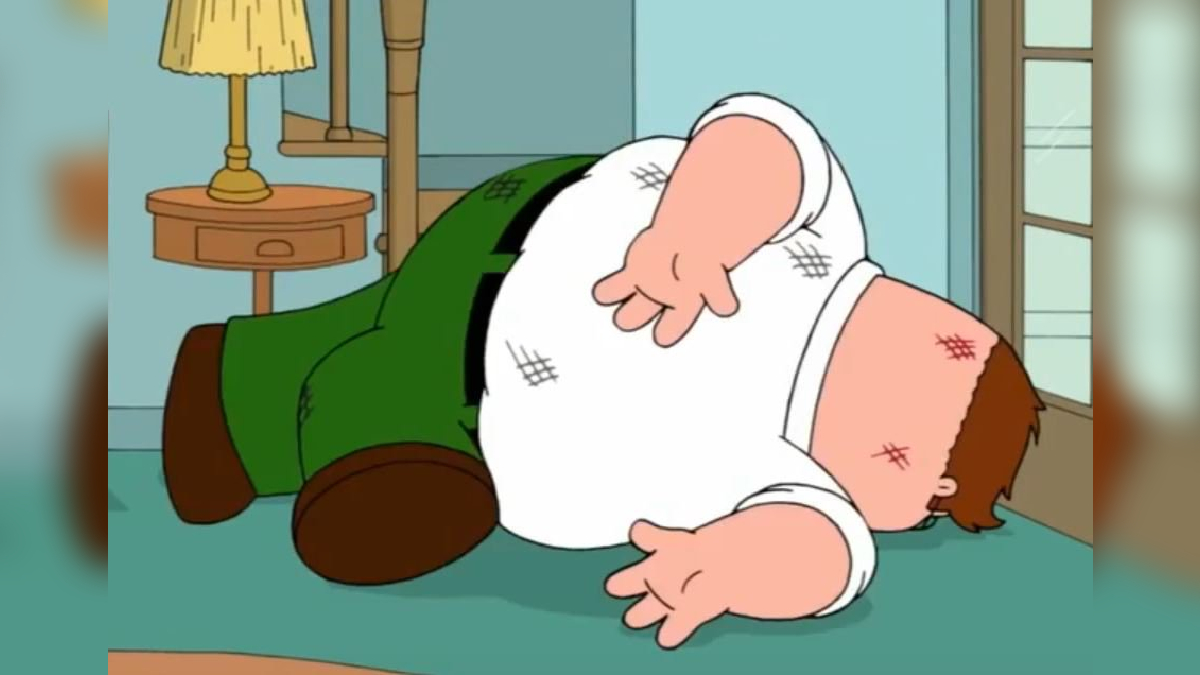 Family Guy Death Pose / Peter Falls Down The Stairs