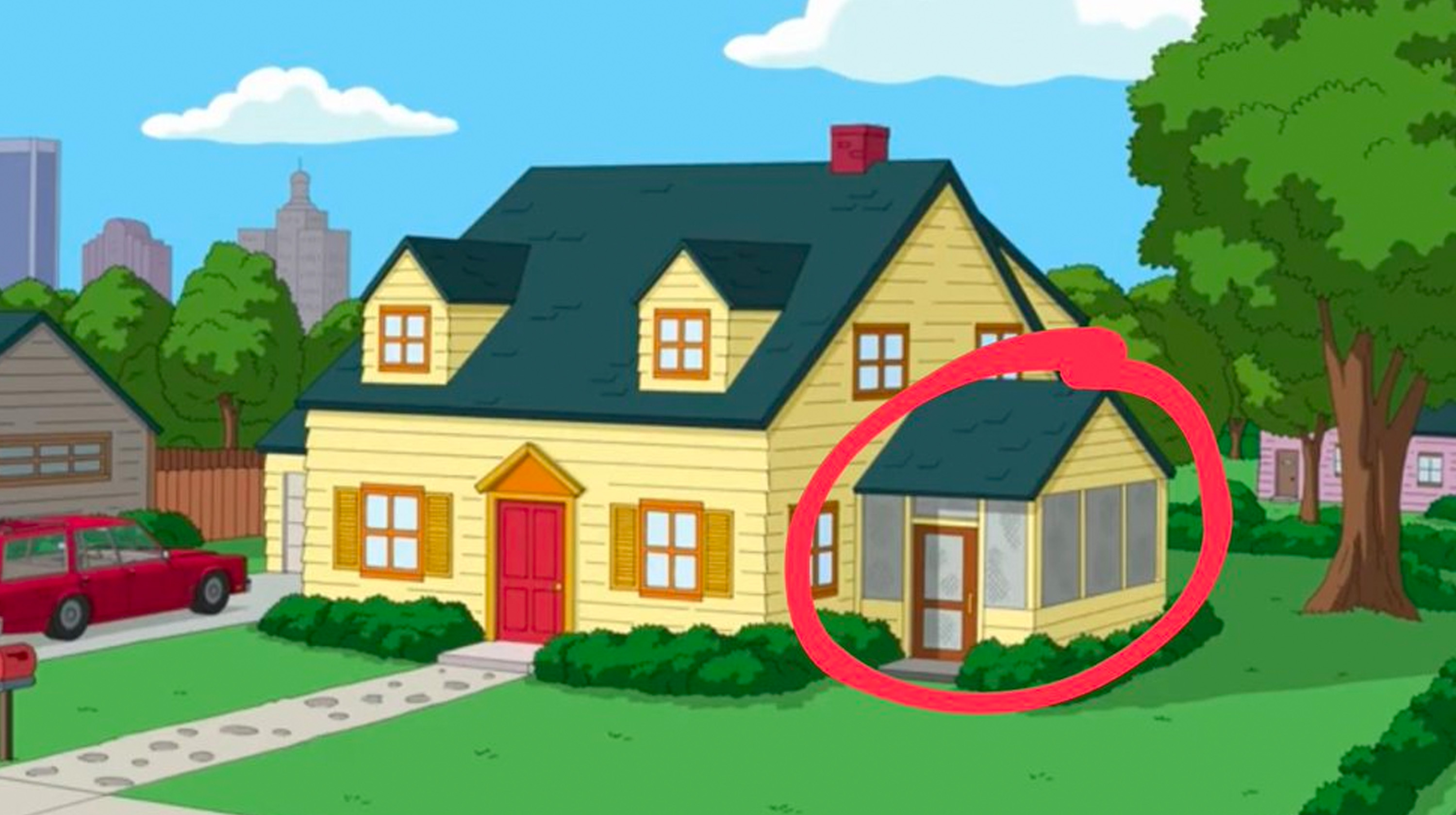 Family Guy Sunroom / Screened Porch Meme Template