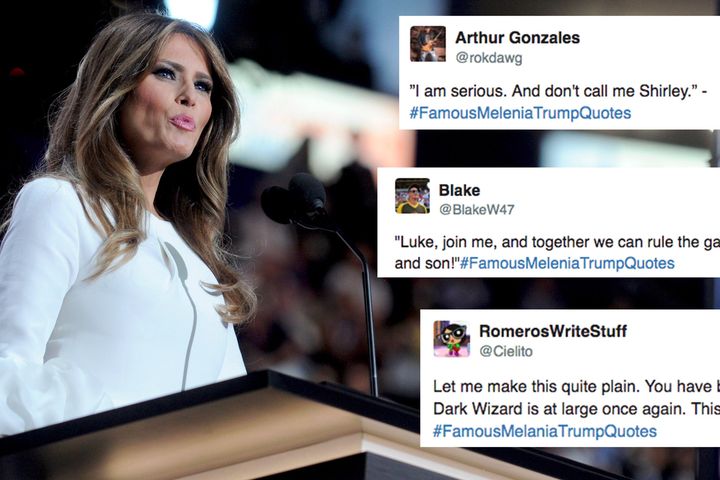 #FamousMelaniaTrumpQuotes Meme Template