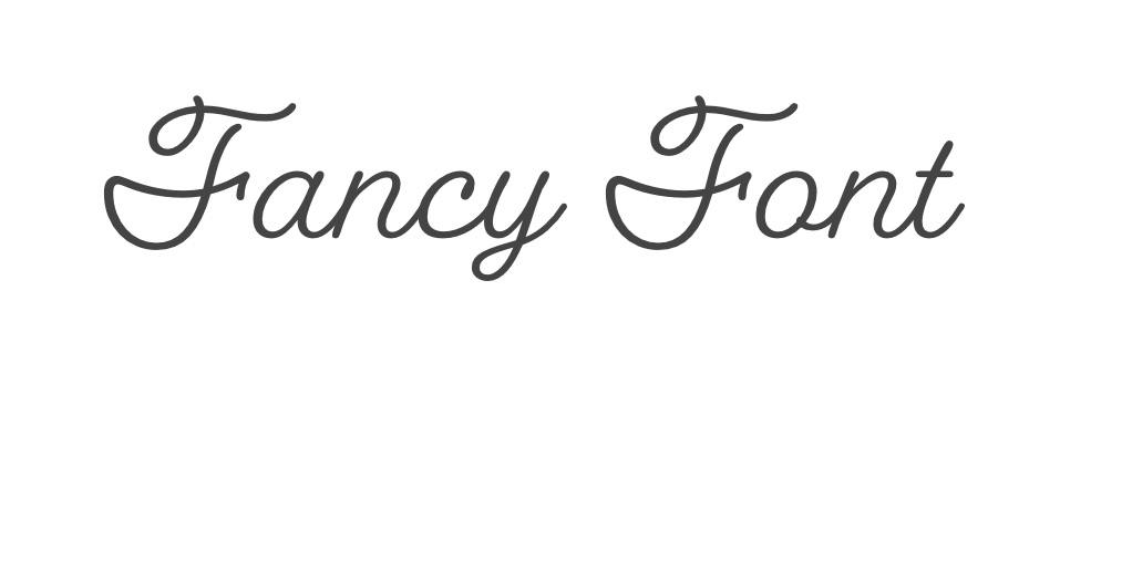 Fancy Font Meme Template