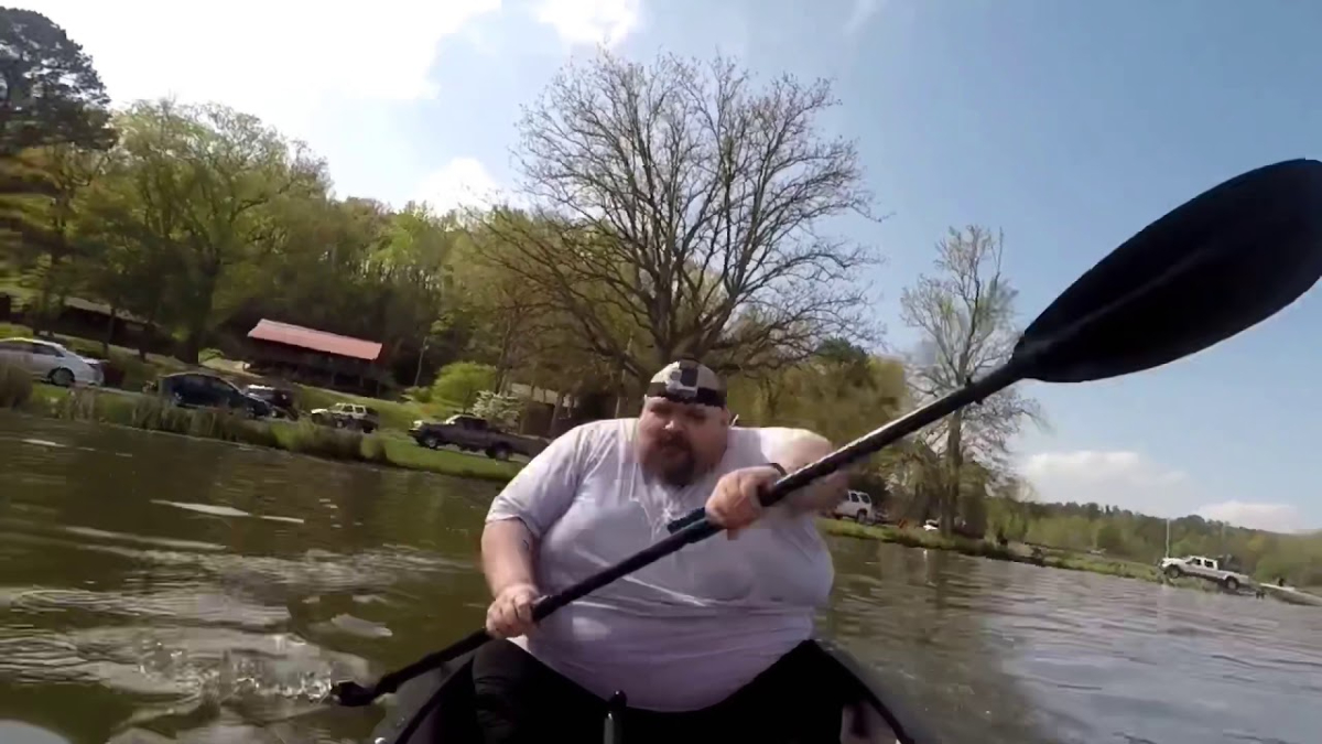 Fat Guy Sings Moana In a Canoe