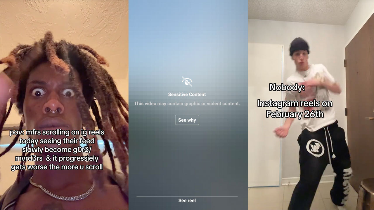 February 26th Instagram Reels Graphic Content Incident Meme Template