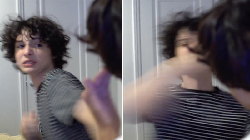 Finn Wolfhard Punching Josh Ovalle