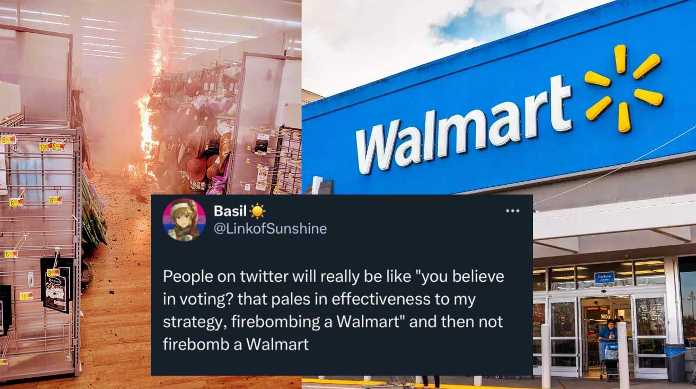 Firebomb a Walmart Meme Template