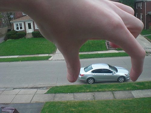 Forced Perspective Meme Template