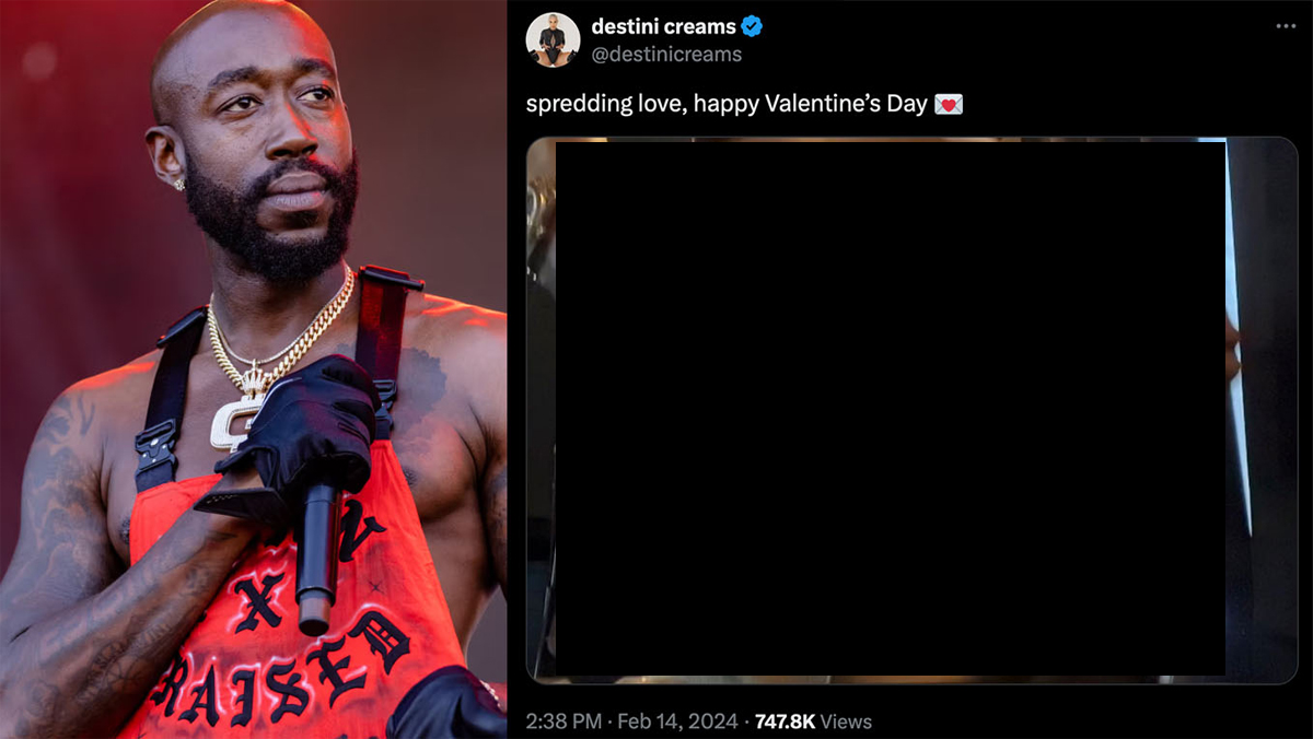 Freddie Gibbs's Baby Mama's Twitter Post / Spreadie Gibbs Meme Template