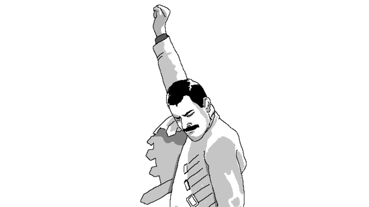 Freddie Mercury Rage Pose