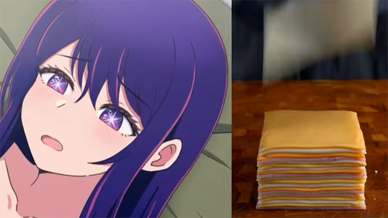 Fried Cheese and Ham Slap Meme Template