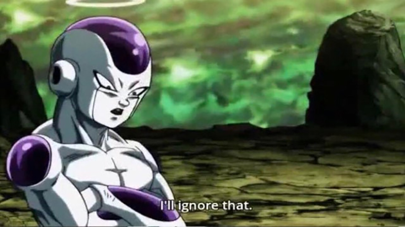 Frieza's "I'll Ignore That"