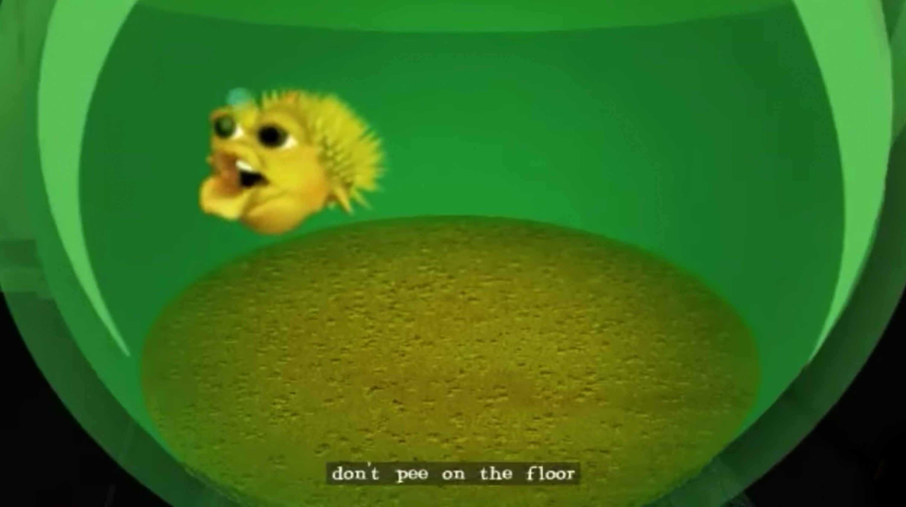 Fugu Fish / Don't Pee On The Floor, Use The Commodore Meme Template
