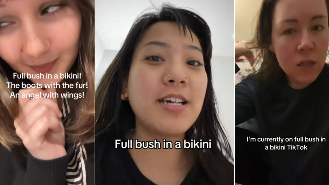 Full Bush In a Bikini Meme Template