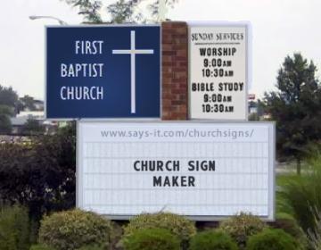 Funny Church Signs
