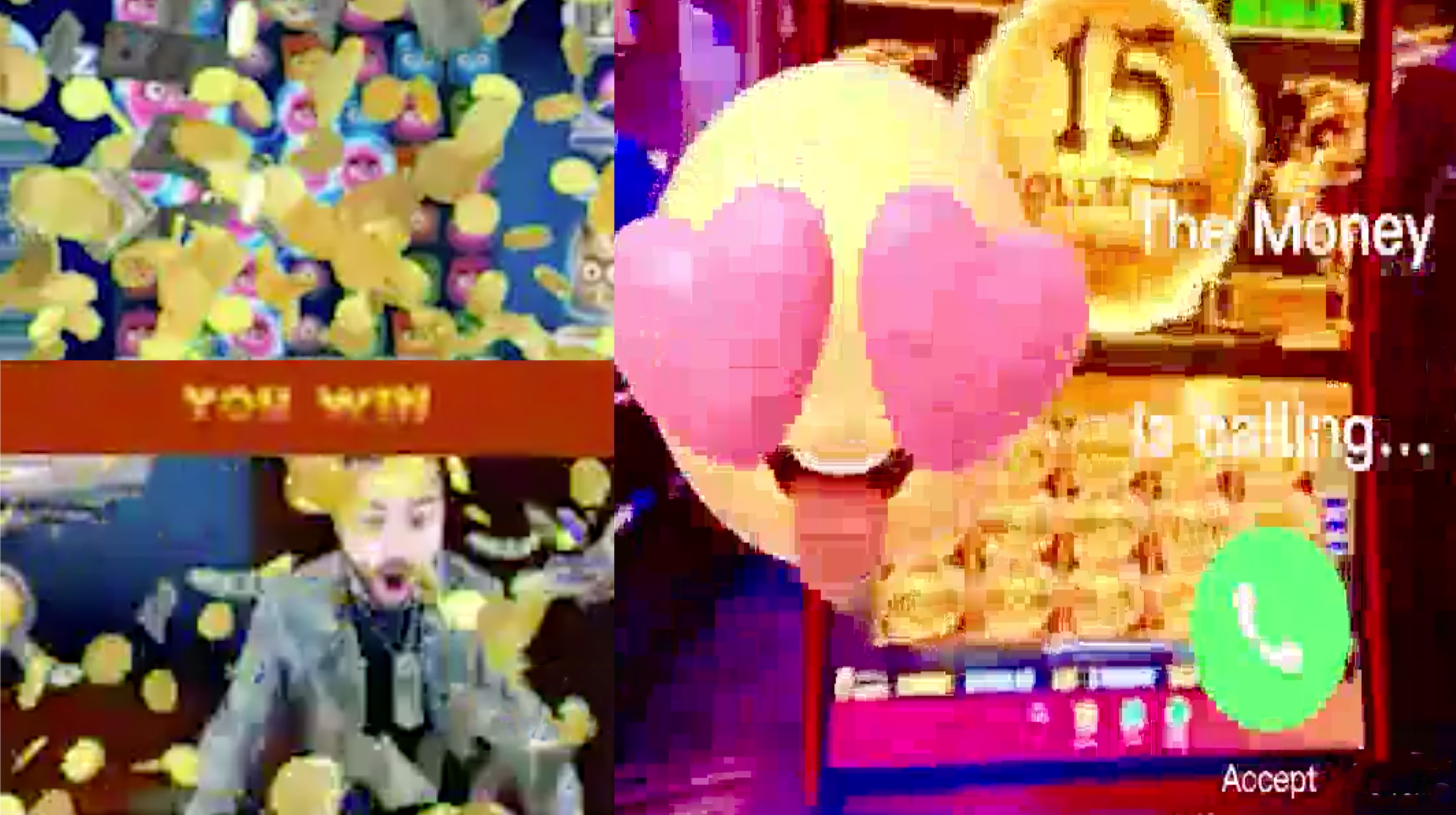 Gamblecore / Casino Irony Meme Template