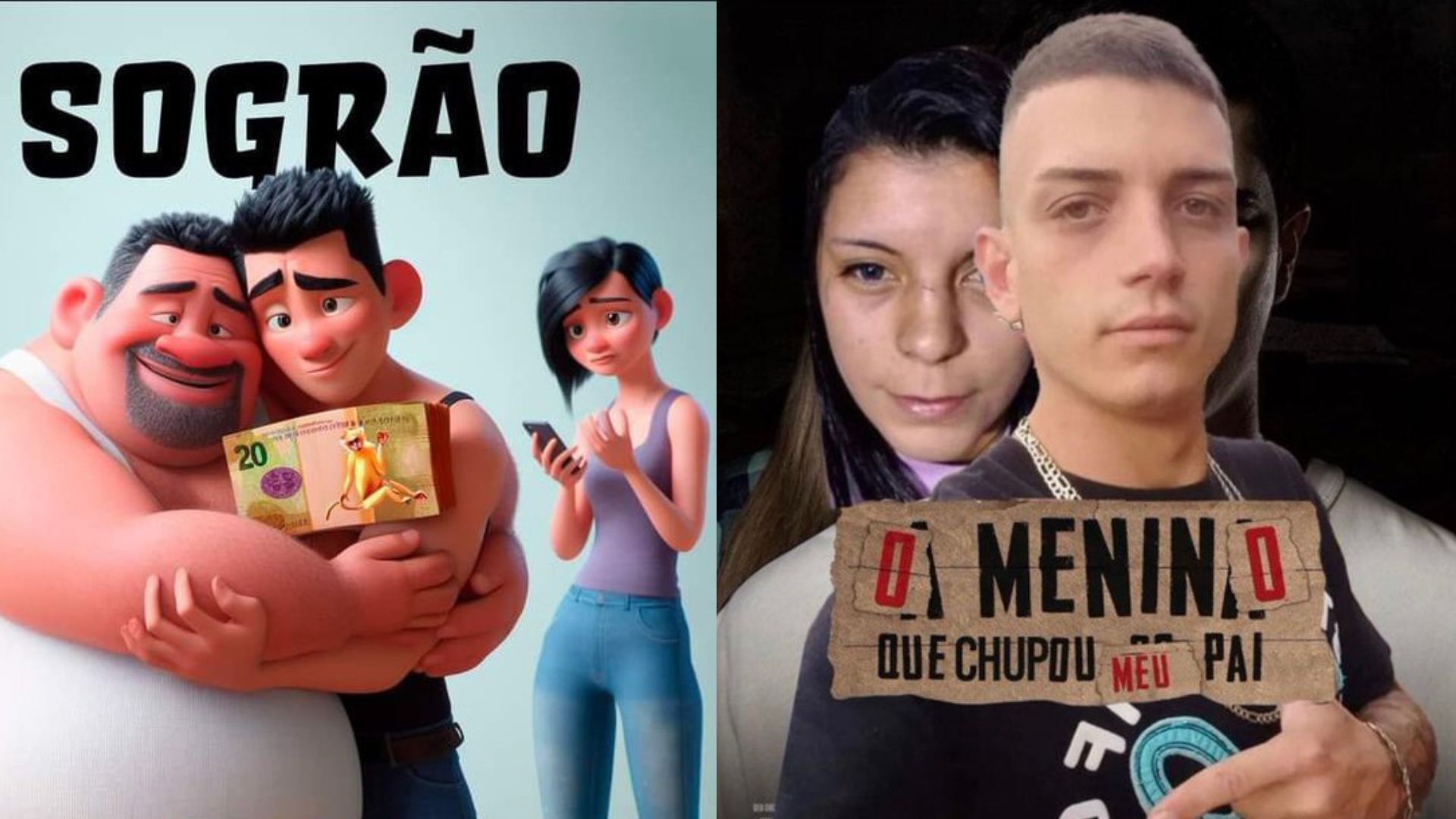 Genro E Sogro /  Son-in-law And Father-in-law Cheating Scandal Meme Template