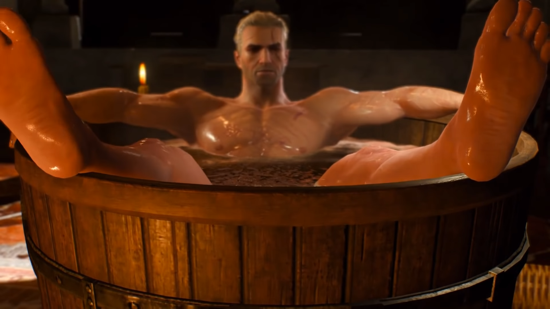 Geralt in a Bathtub