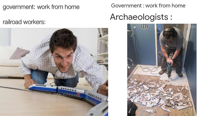 Government: Work From Home Meme Template