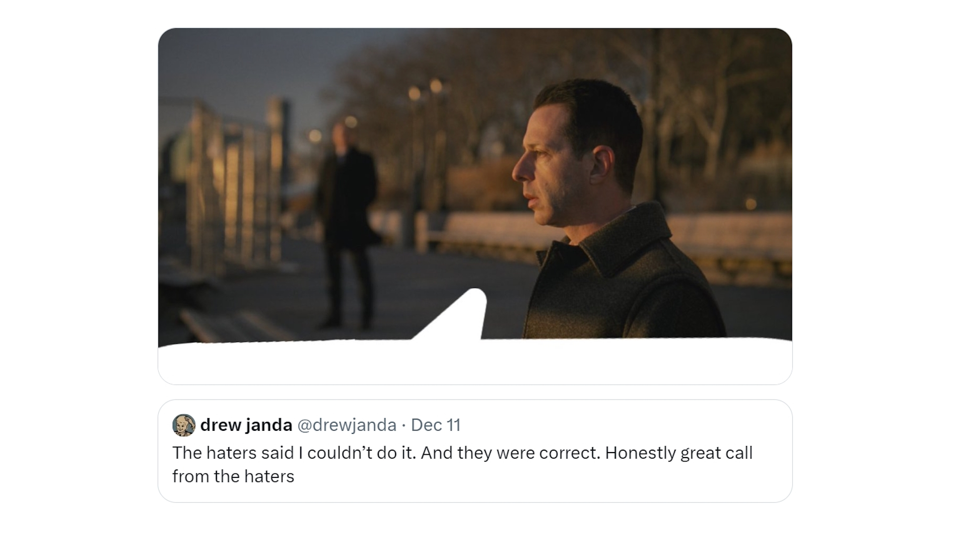 Great Call From the Haters