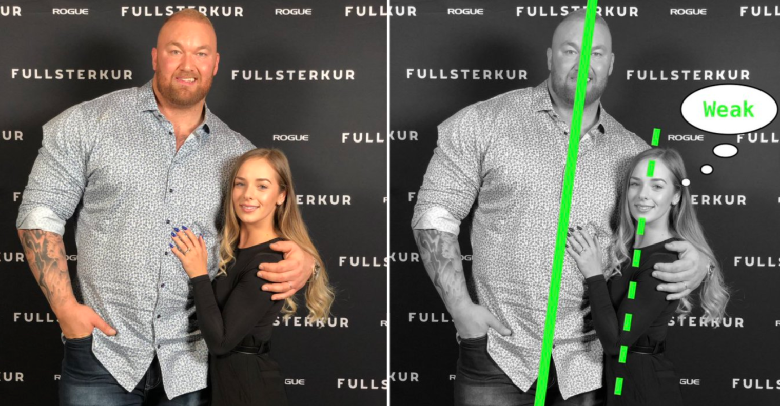 Green Line Test / Don't Lean In Meme Template