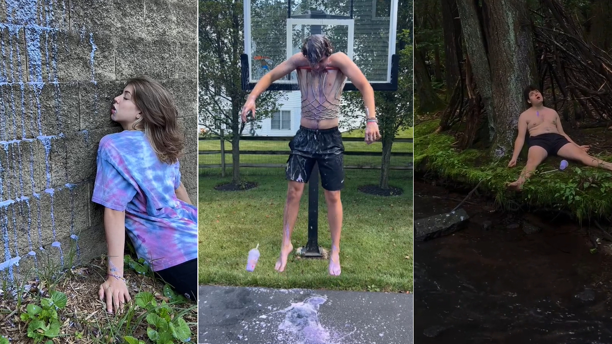 Grimace Shake Trend Meme Template