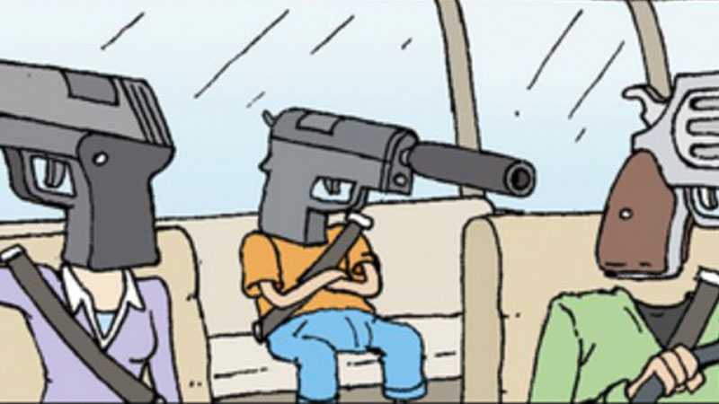 Gun Family Silencer Meme Template