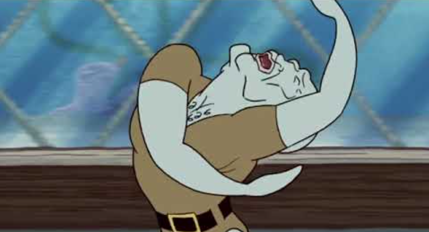 Handsome Squidward / Squidward Falling Meme Template