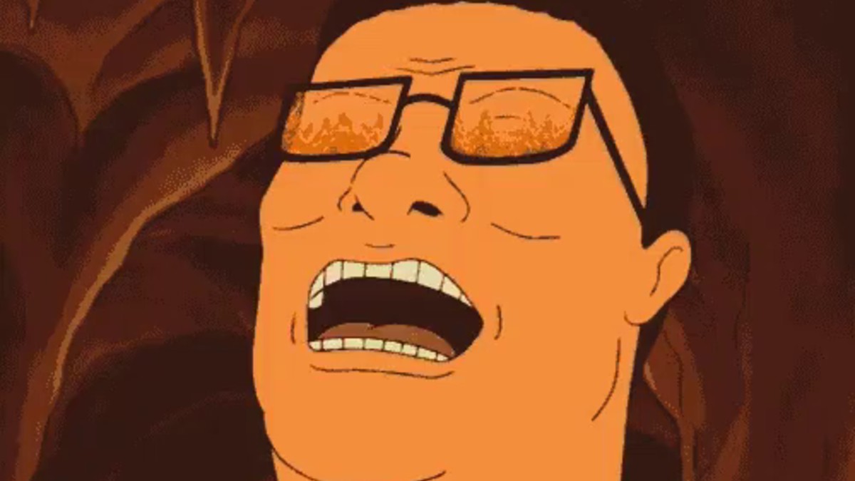 Hank Hill Evil Laugh Meme Template