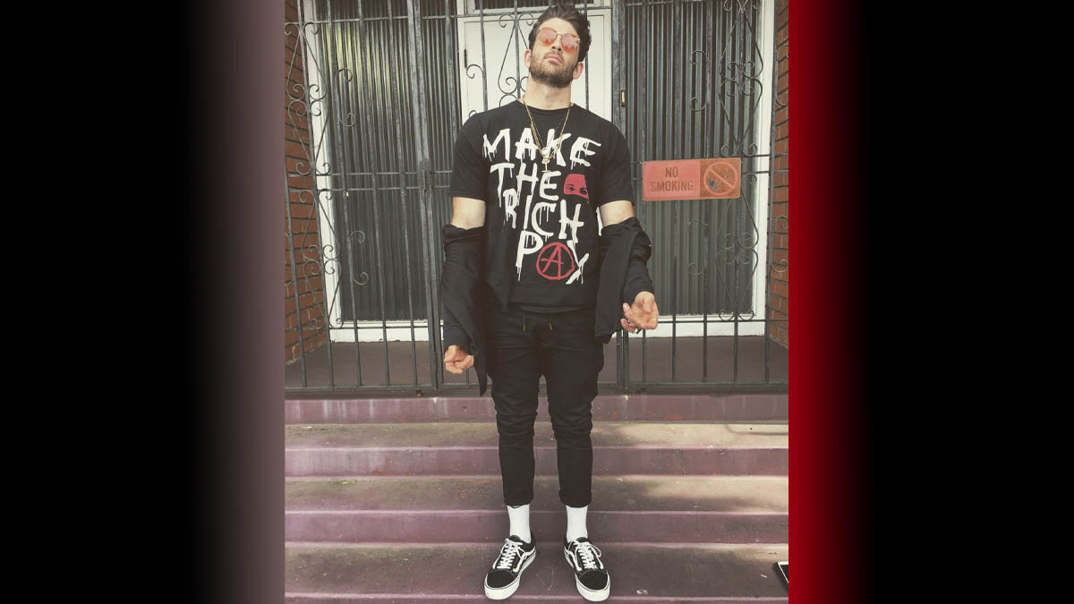 Hasan Piker's "Make the Rich Pay Tax" T-shirt