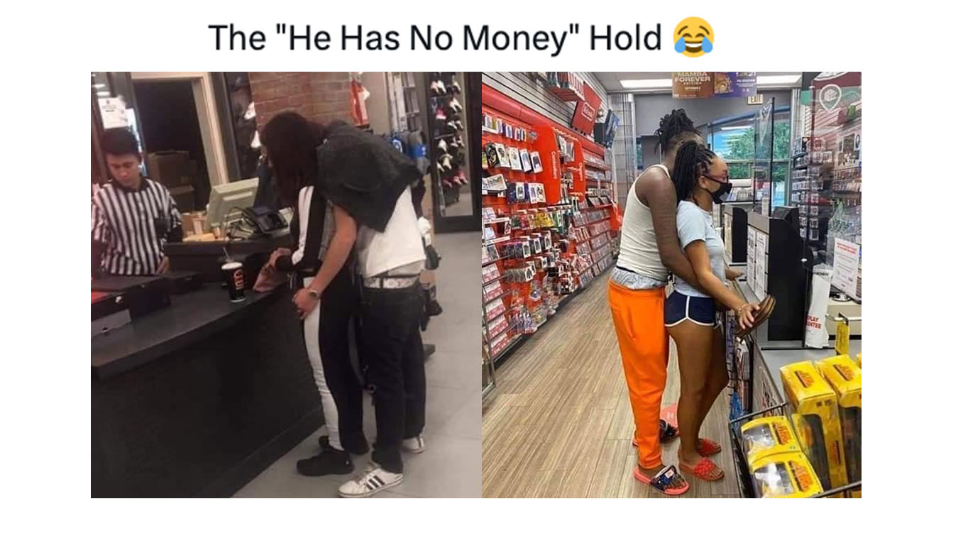 He Got No Money Pose