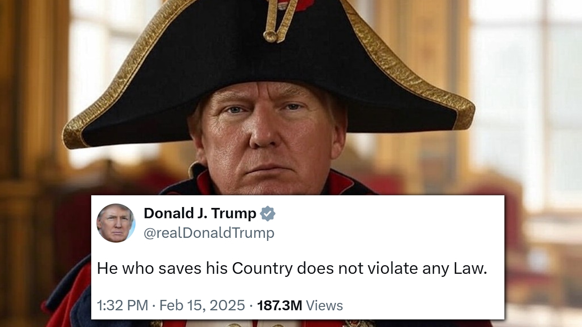 He Who Saves His Country Does Not Violate Any Law