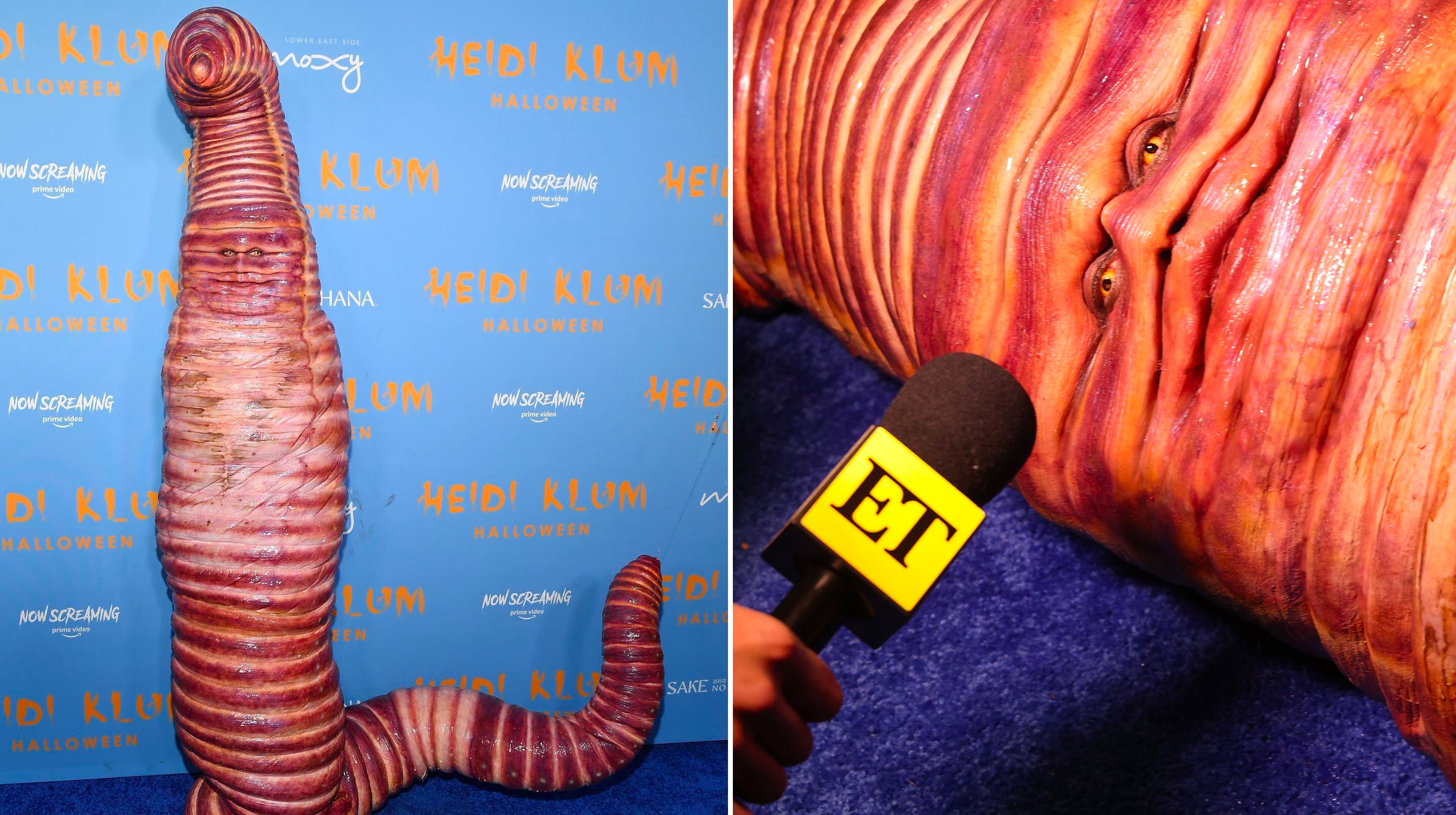 Heidi Klum's Worm Costume