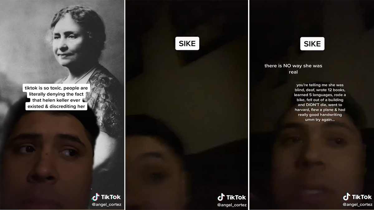 Helen Keller Denial Meme Template