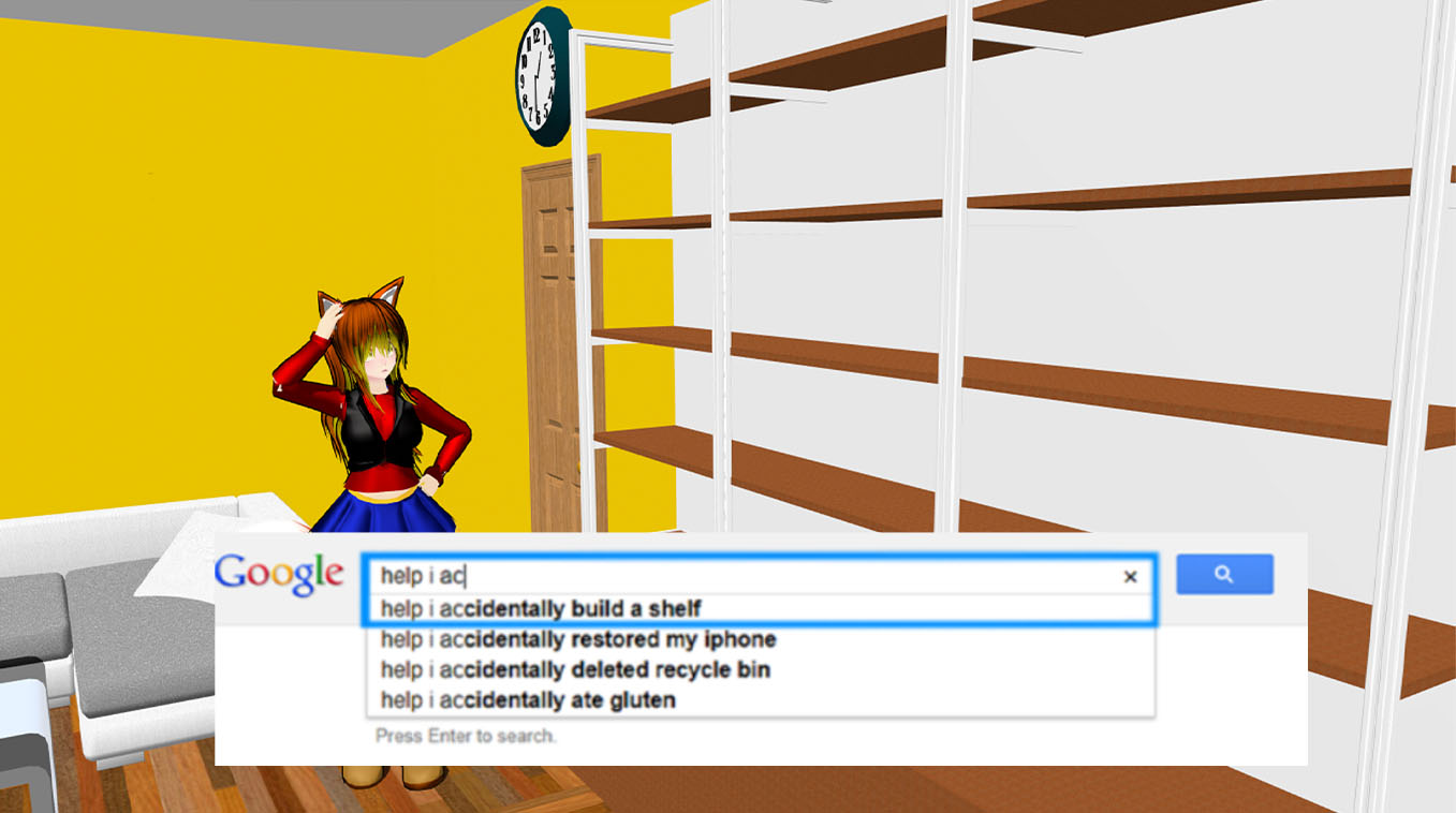 Help I Accidentally Build A Shelf Meme Template